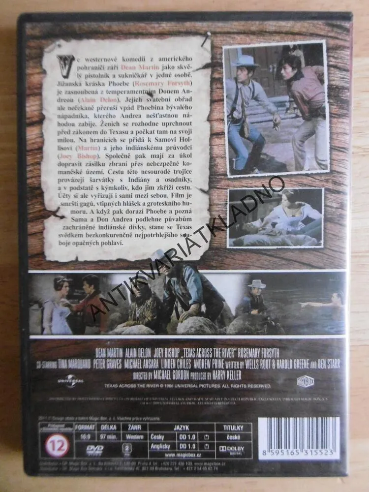 ZA ŘEKOU JE TEXAS, DVD FILM