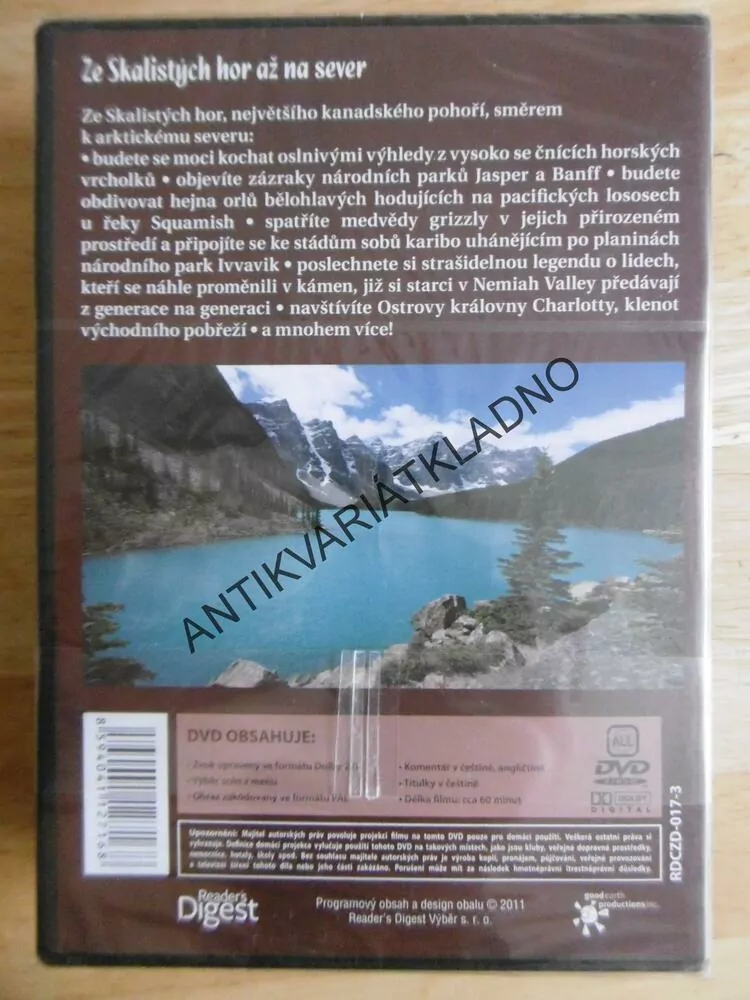 KANADA, NEOBJEVENÁ ZEMĚ, 1-3, DVD FILM DOKUMENT