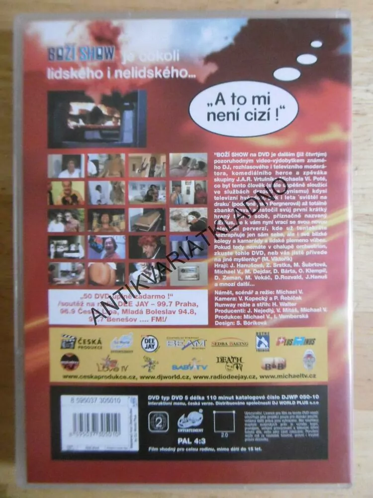 BOŽÍ SHOW, SRSTKA, DEJDAR, HANUŠOVÁ, BÁRTA, AJ., DVD FILM