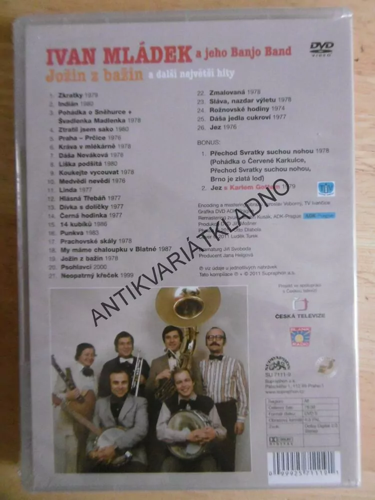 IVAN MLÁDEK A JEHO BANJO BAND, JOŽIN Z BAŽIN,DVD HUDBA