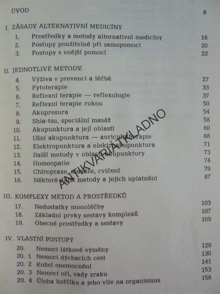 ALTERNATIVNÍ MEDICÍNA, KOMPLEX PREVENCE, JANČA, **an