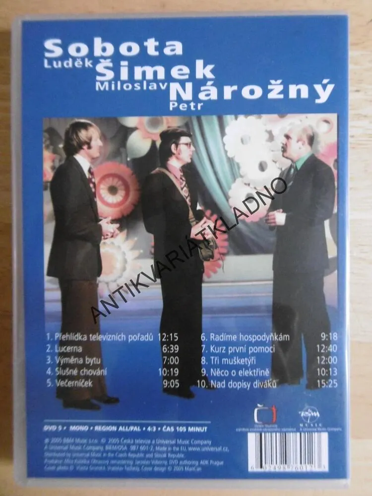 NEJSLAVNĚJŠÍ SCÉNKY, ŠIMEK, NÁROŽNÝ, SOBOTA, DVD FILM
