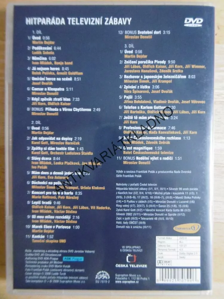 HITPARÁDA TELEVIZNÍ ZÁBAVY, DVD FILM