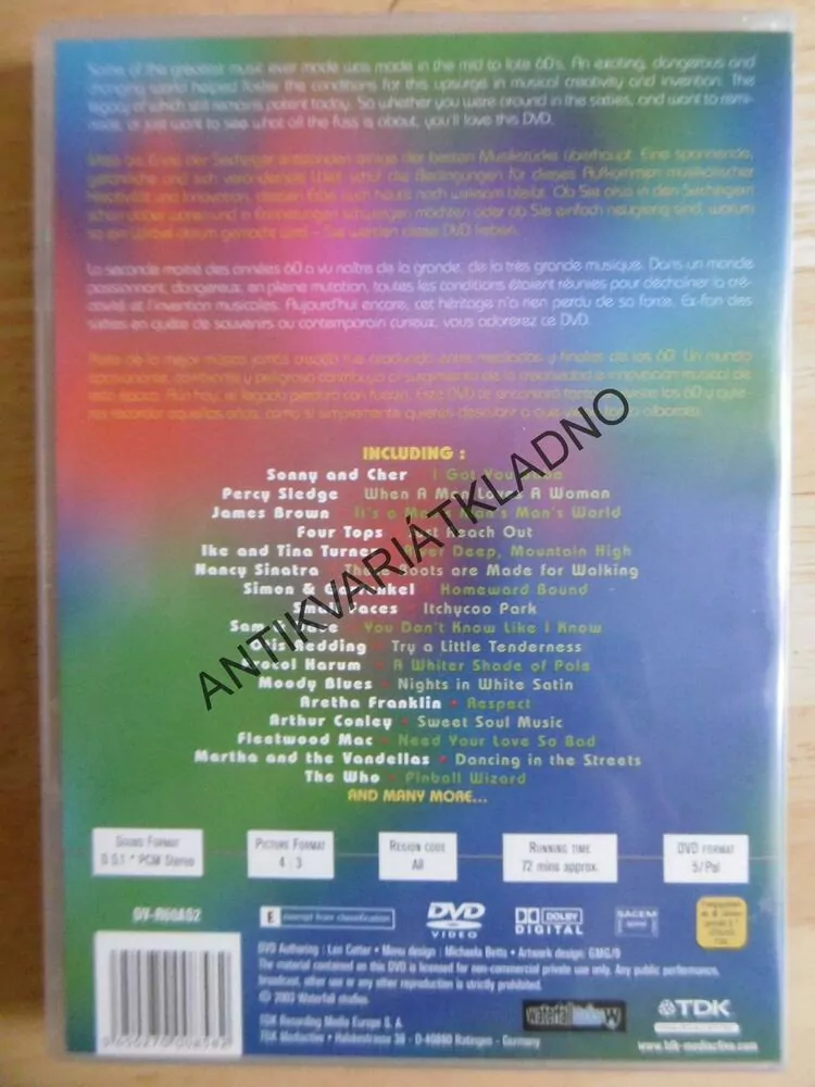 60´S ALL STARS VOLUME 1-2, DVD HUDBA