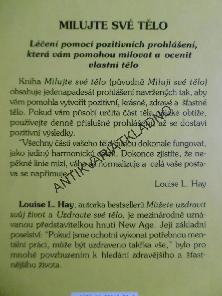 MILUJTE SVÉ TĚLO, LOUISE L.HAY,