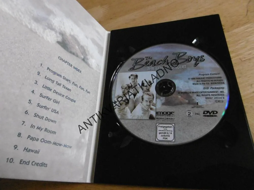 THE BEACH BOYS, THE LOST CONCERT, DVD HUDBA