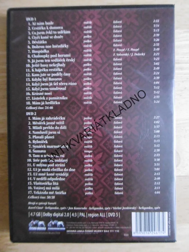 ZLATÍ VORAŘI OD A DO Z, HELIGONKY, 2 X DVD HUDBA