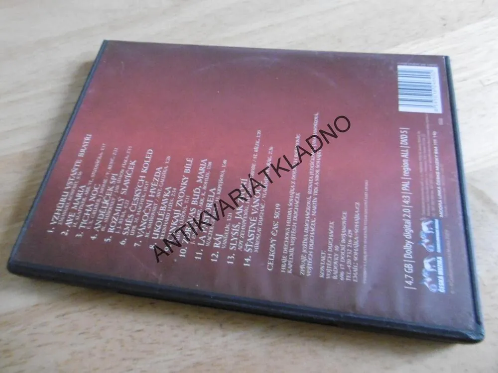 NEJKRÁSNĚJŠÍ VÁNOCE S DECHOVKOU ŠOHAJKA, VÁNOČNÍ HVĚZDA, DVD HUDBA