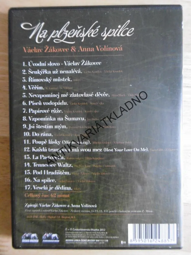 NA PLZEŇSKÉ SPILCE, ŽÁKOVEC,VOLÍNOVÁ, DVD HUDBA