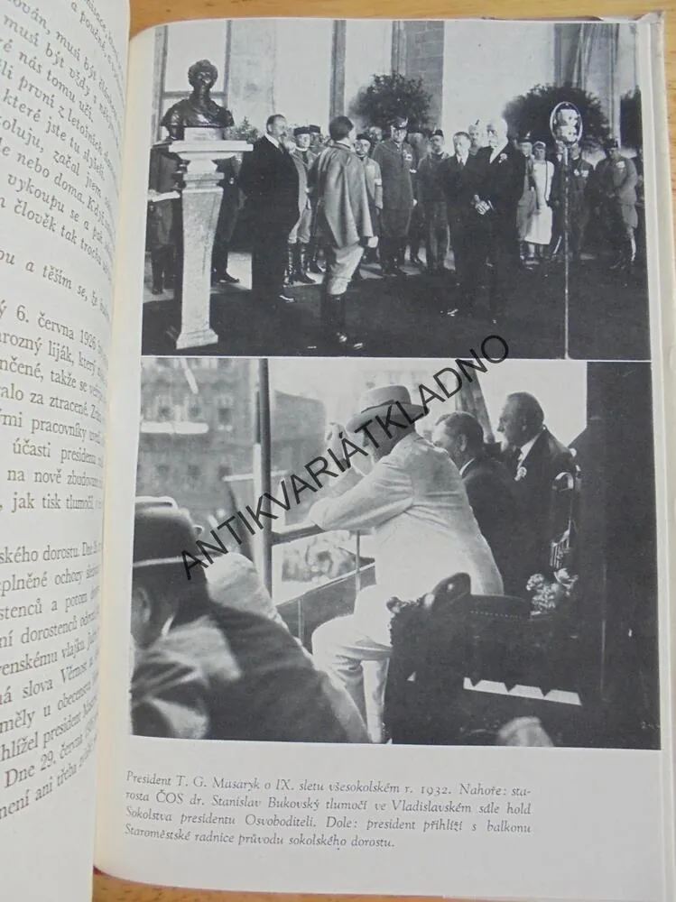 TGM A SOKOL, ANTONÍN KREJČÍ , MASARYK, SPORT
