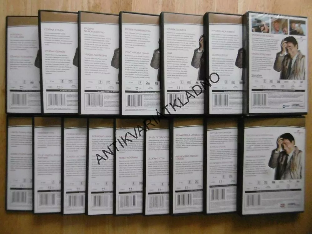 COLUMBO, 1-22 VÝBĚR ČÍSEL, DVD FILM 16 KS