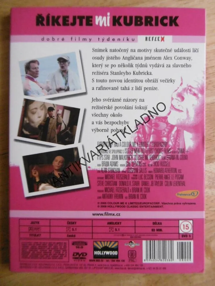 ŘÍKEJTE MI KUBRICK, JOHN MALKOVICH, DVD FILM,