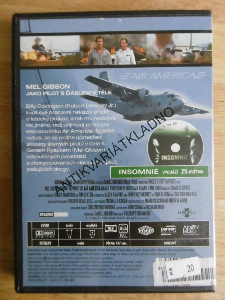 AIR AMERICA, MEL GIBSON, DVD FILM 