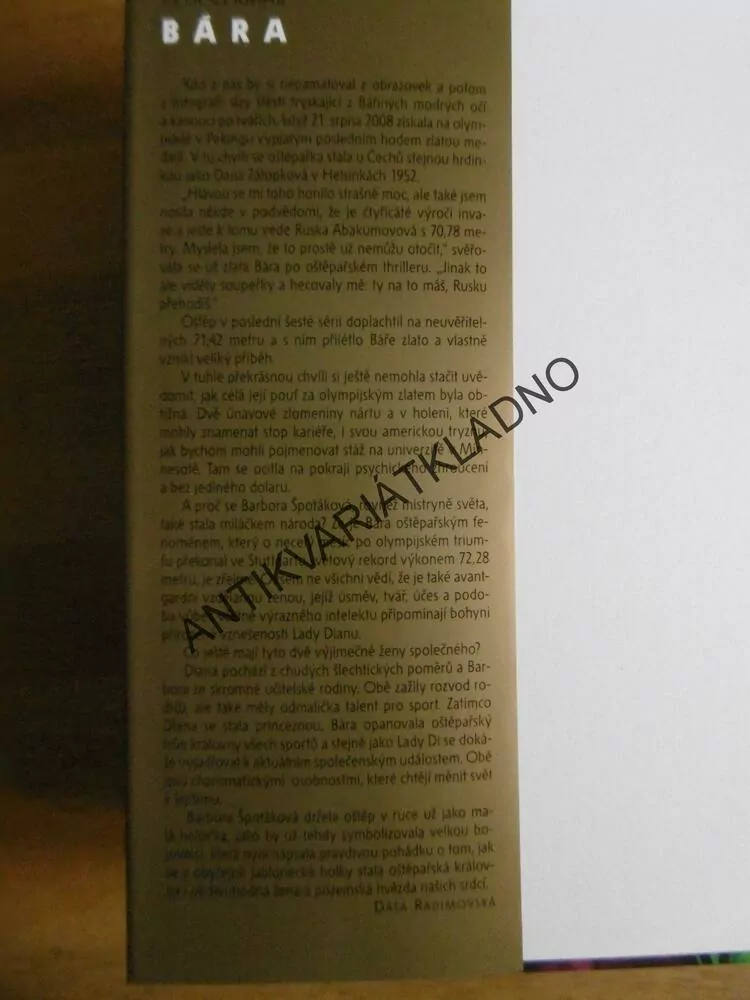 BÁRA ŠPOTÁKOVÁ, HOD OŠTĚPEM, SPORT, PETR ČERMÁK, **an