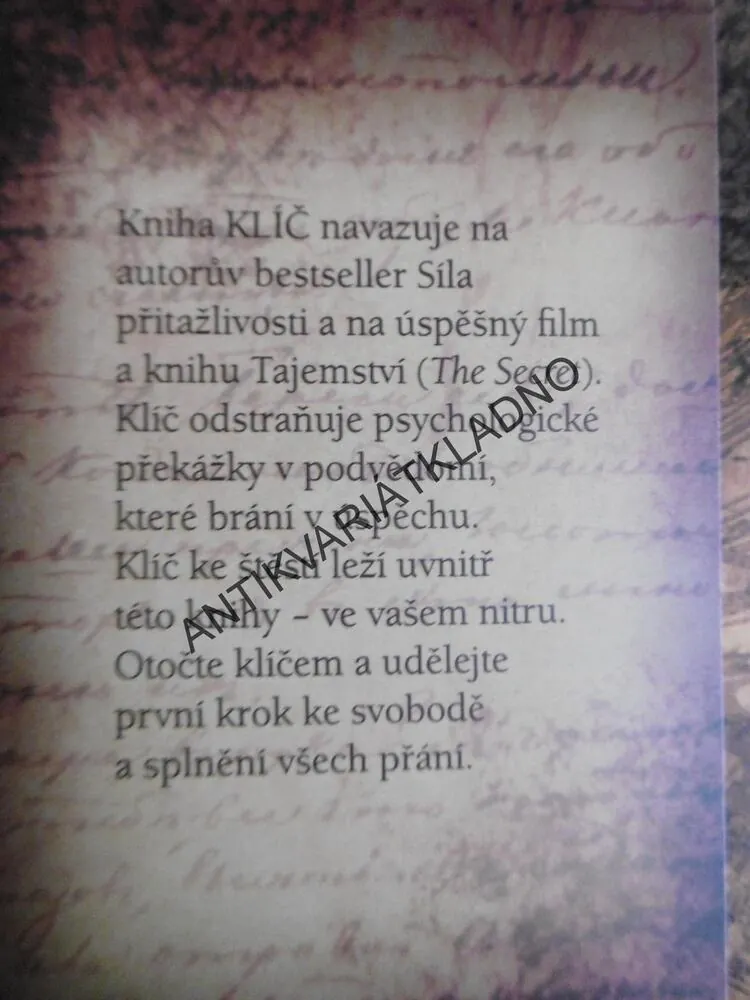KLÍČ, JOE VITALE, TAJEMSTVÍ ZÁKONA PŘITAŽLIVOSTI