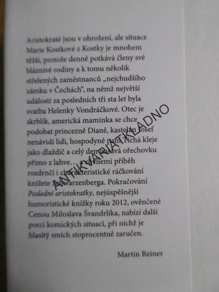 ARISTOKRATKA VE VARU, EVŽEN BOČEK, **an
