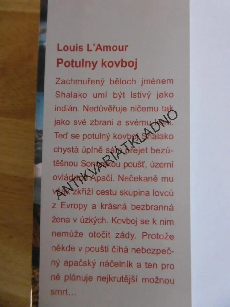 POTULNÝ KOVBOJ, LOUIS L´AMOUR, **an