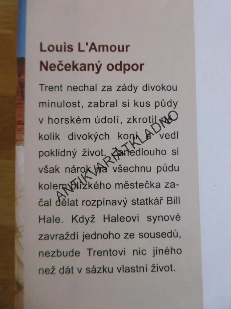 NEČEKANÝ ODPOR, LOUIS L´AMOUR,