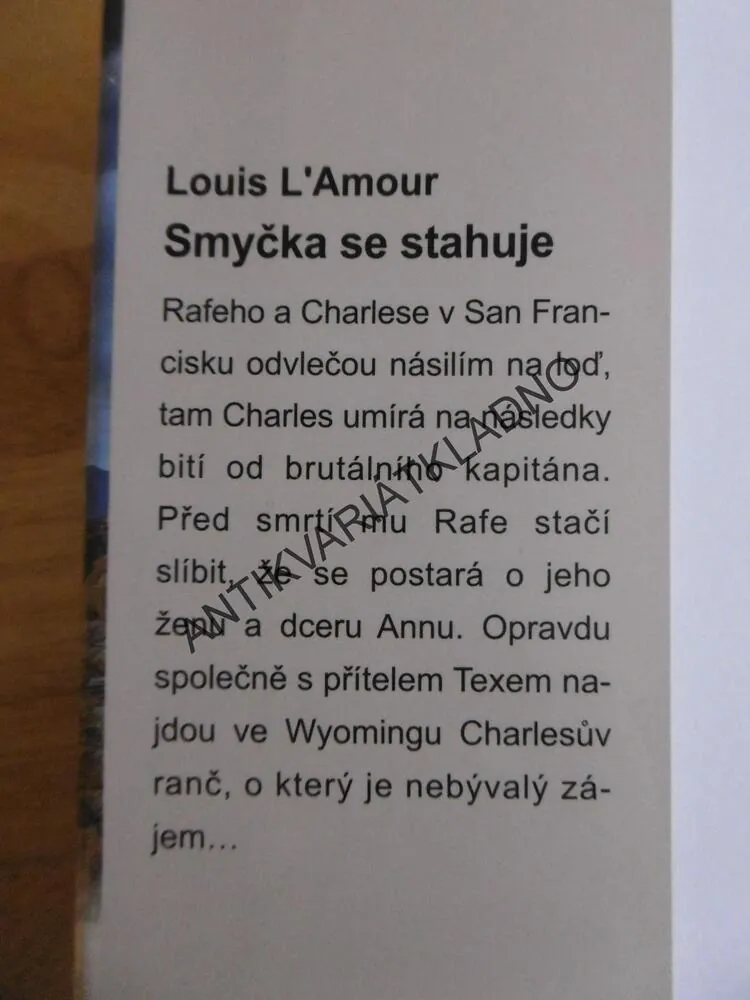 SMYČKA SE STAHUJE, LOUIS L´AMOUR, **an
