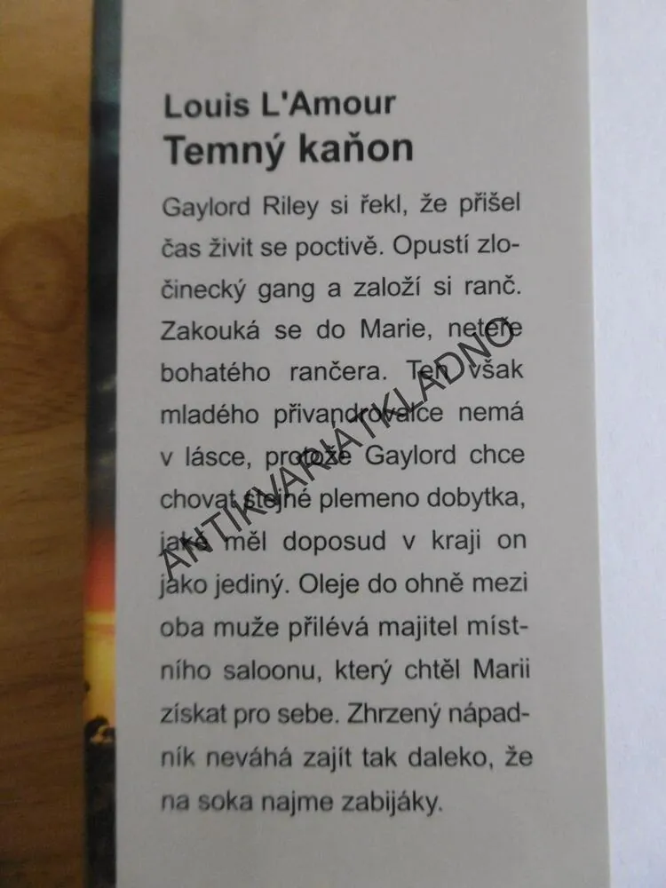TEMNÝ KAŇON, LOUIS L´AMOUR, **an