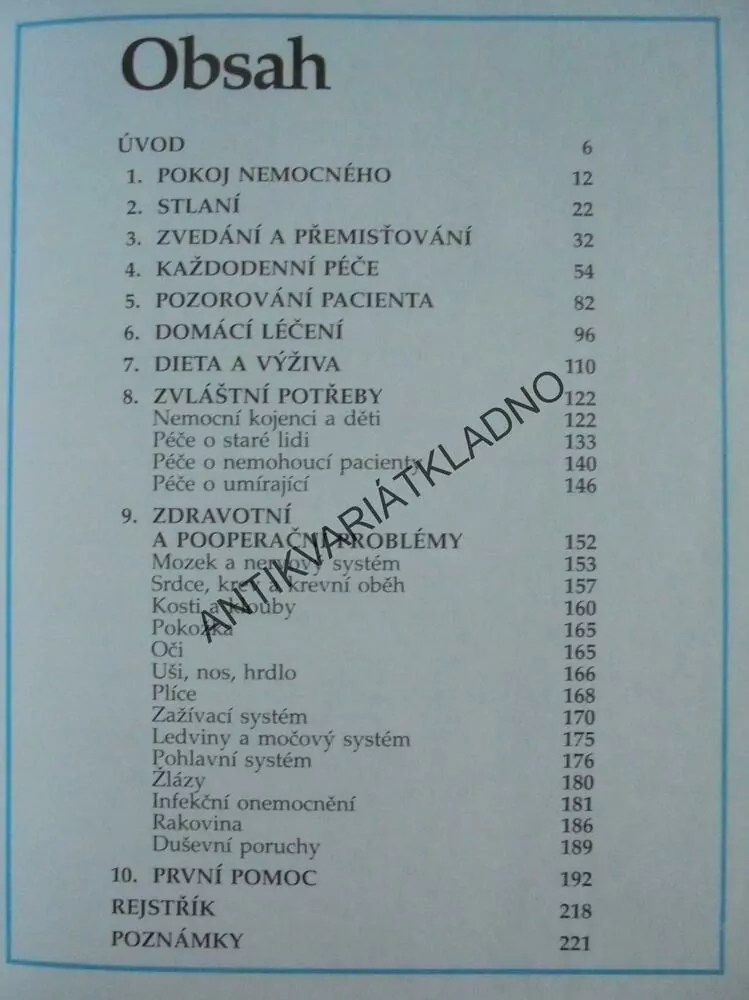 DOMÁCÍ SESTŘIČKA, PÉČE O NEMOCNÉ DOMA, HASTINGOVÁ, **an