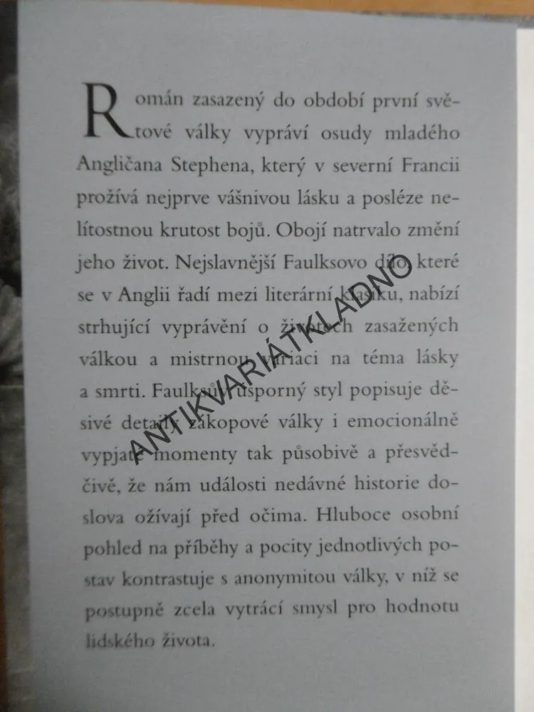 PTAČÍ ZPĚV, SEBASTIAN FAULKS, **an