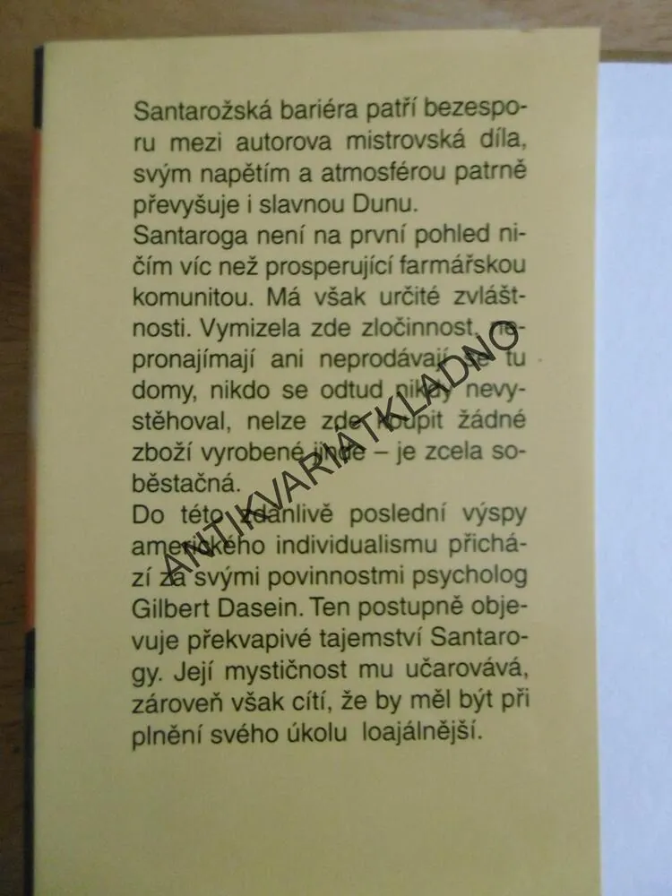SANTAROŽSKÁ BARIÉRA, FRANK HERBERT, **an