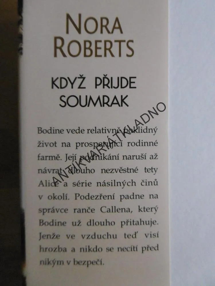 KDYŽ PŘIJDE SOUMRAK, NORA ROBERTSOVÁ,