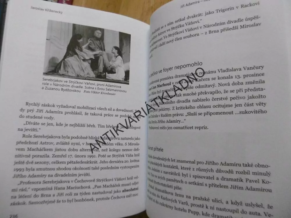 JIŘÍ ADAMÍRA, NOBLESNÍ KRÁL ČESKÉHO JEVIŠTĚ, JAROSLAV KŘÍŽENECKÝ, **an