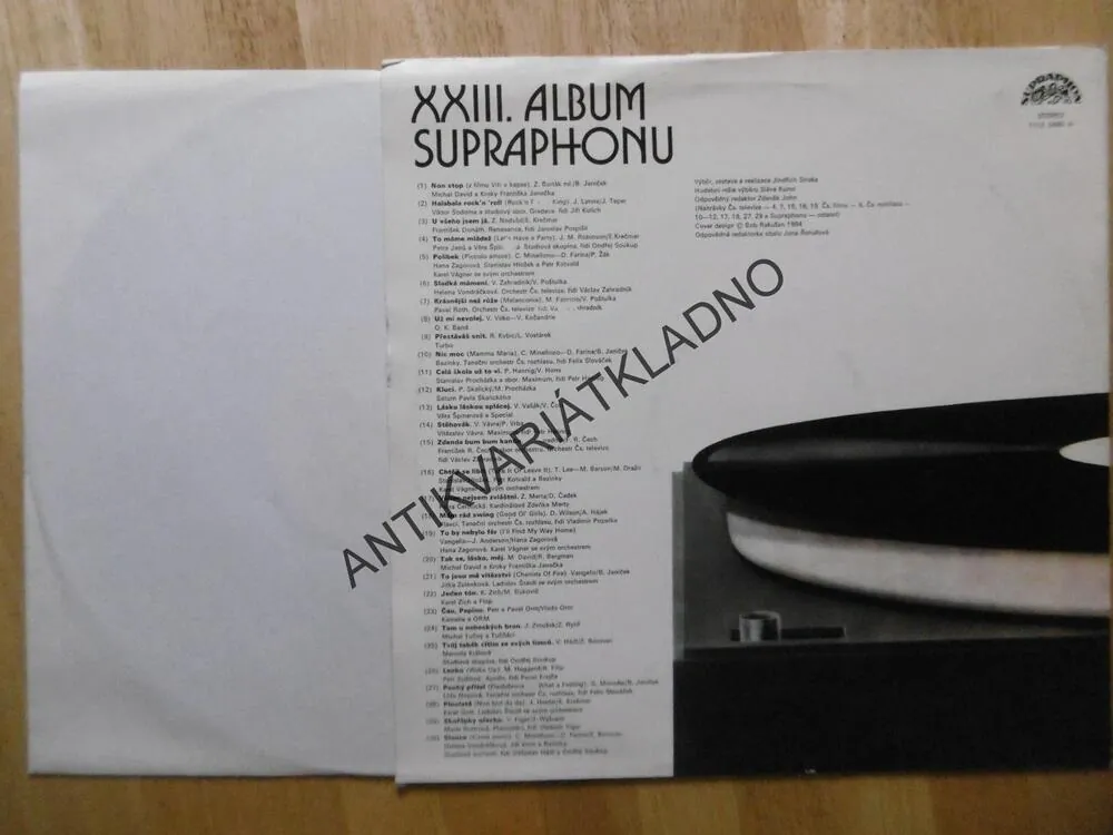 XXIII. ALBUM SUPRAPHONU, TURBO, HLOŽEK, KOTVALD, MICHAL DAVID, PETR SPÁLENÝ,ZICH, KAMELIE, MICHAL DAVID, AJ.