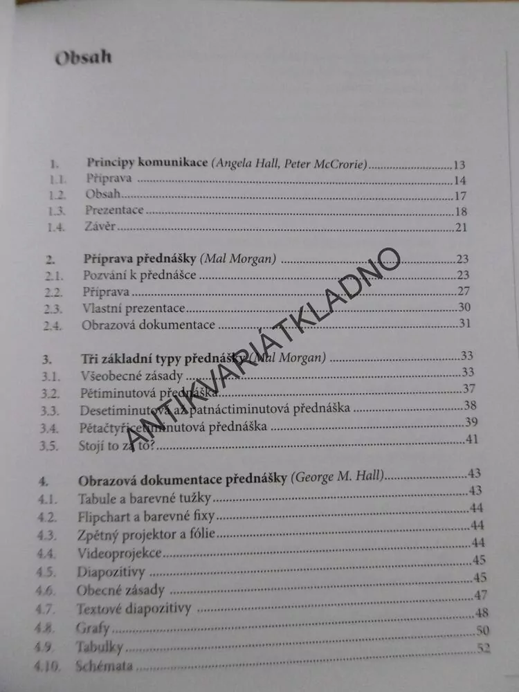 JAK PŘIPRAVIT ÚSPĚŠNOU PŘEDNÁŠKU, GEORGE M. HALL