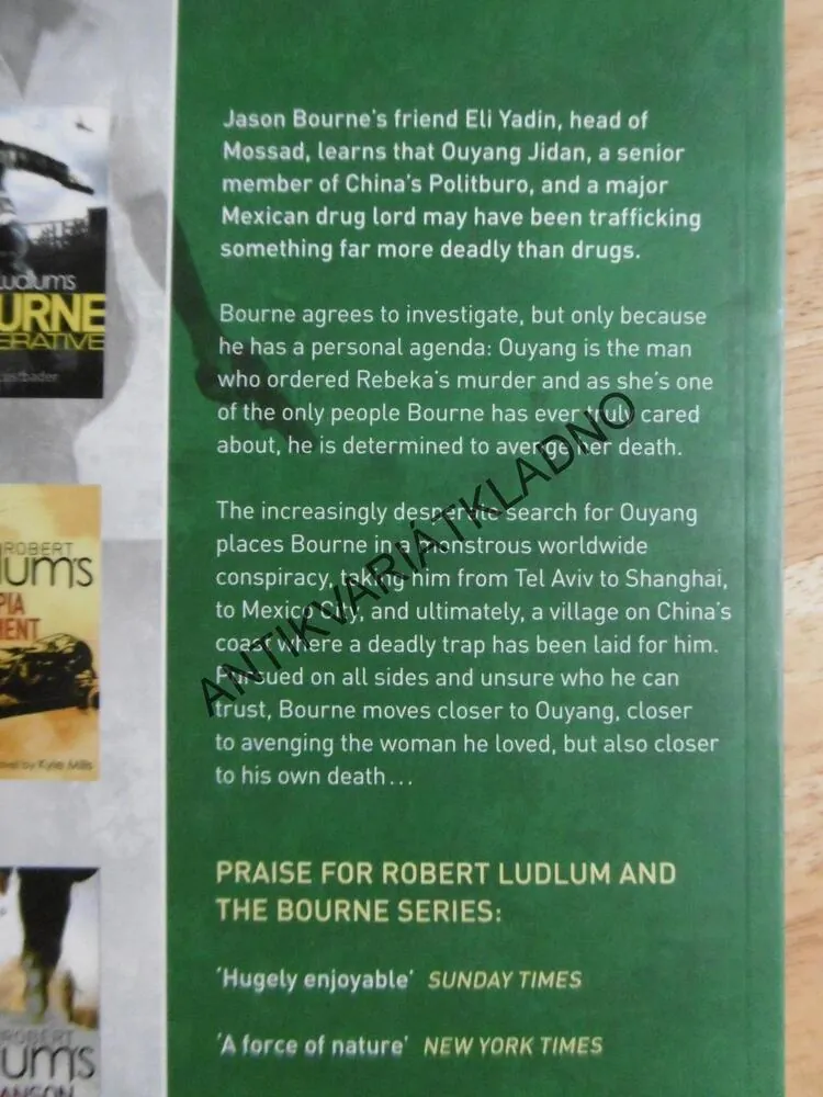THE BOURNE RETRIBUTION, ROBERT LUDLUM, ANGLICKY, **an