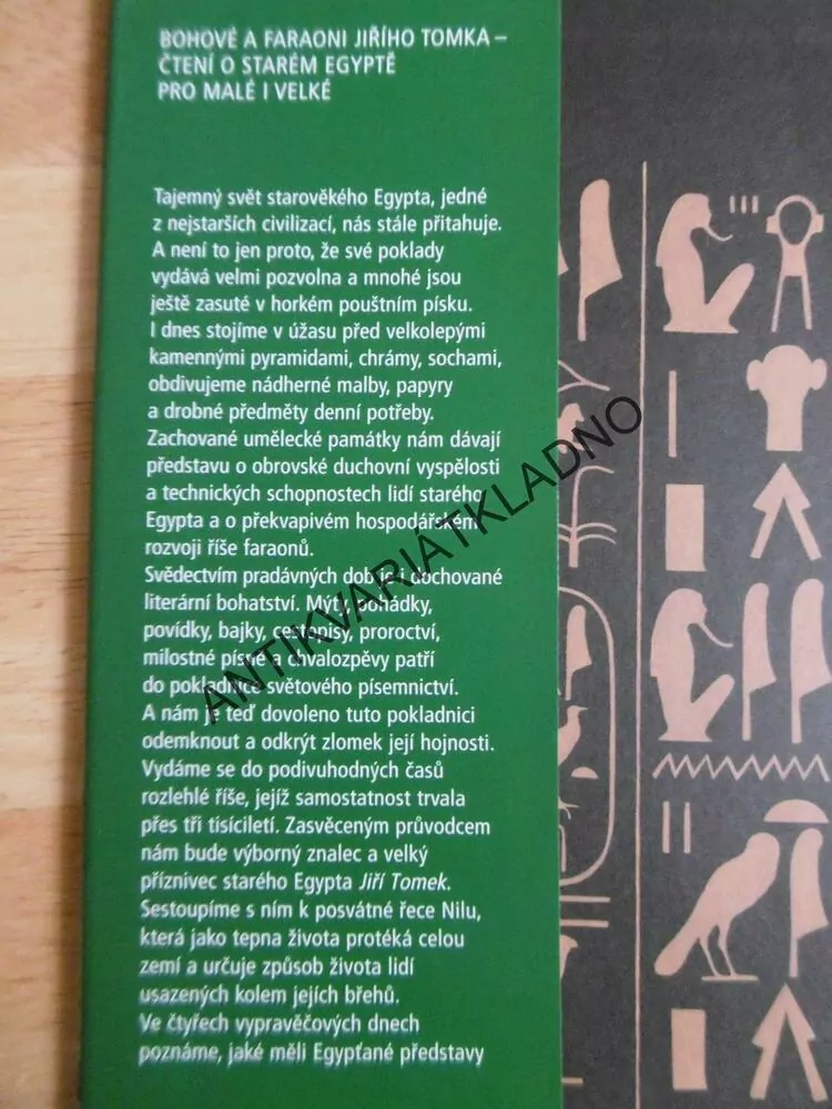 BOHOVÉ A FARAONI, JIŘÍ TOMEK, **an