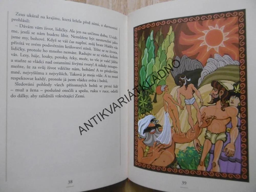 ŘECKÉ BÁJE, PROMÉTHEUS A STVOŘENÍ ČLOVĚKA, JAROSLAV NIŇAJ, **an