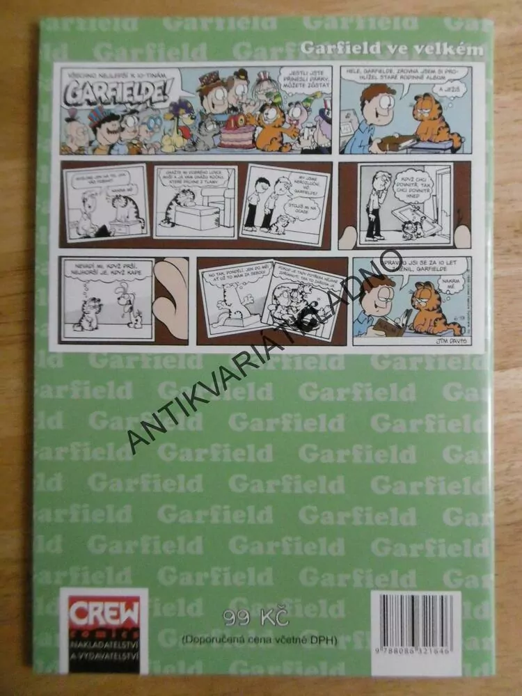 GARFIELD VE VELKÉM, JEHO NULTÁ KNIHA, 0., KOCOUR, KOMIKS,
