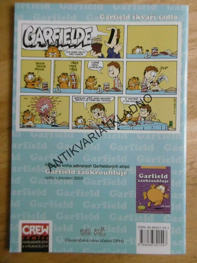 GARFIELD ŠKVAŘÍ SÁDLO, 16., KOCOUR, KOMIKS,