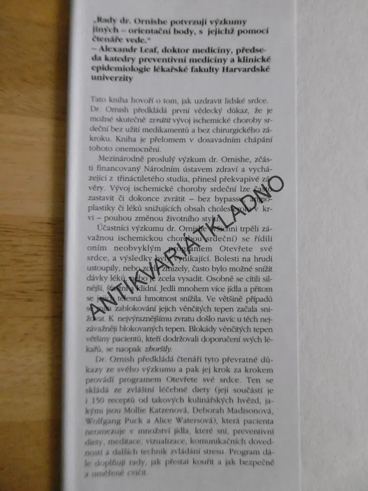 MĚJTE ZNOVU ZDRAVÉ SRDCE, DEAN ORNISH