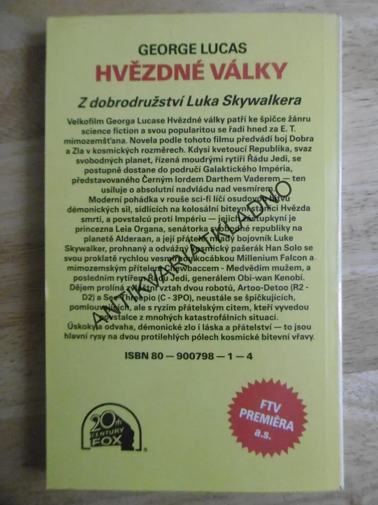 STAR WARS, HVĚZDNÉ VÁLKY, LUCAS GEORGE, **an