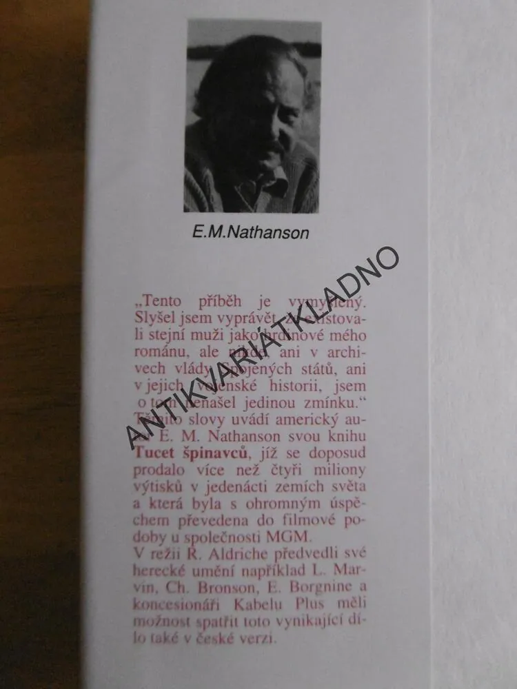 TUCET ŠPINAVCŮ, E.M. NATHANSON, FILM, **an