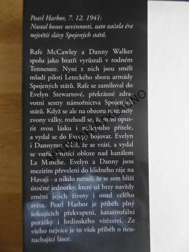 PEARL HARBOR, RANDALL WALLACE,LETECTVÍ
