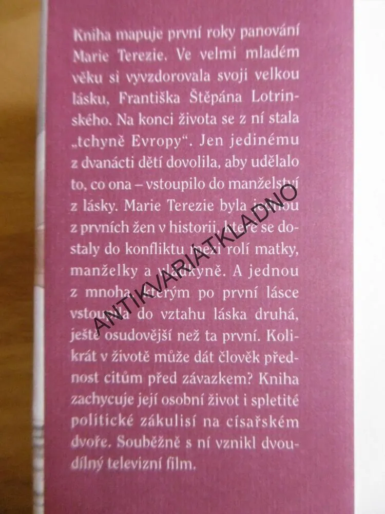 MARIE TEREZIE, MILUJ A PANUJ, MIRKA ZLATNÍKOVÁ