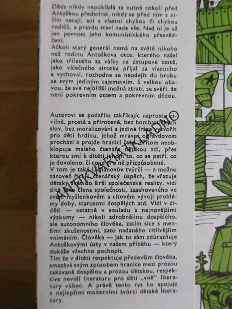 MŮJ DĚDEČEK GENERÁL, ALBERT LICHANOV, PETR POŠ, 1981, **an