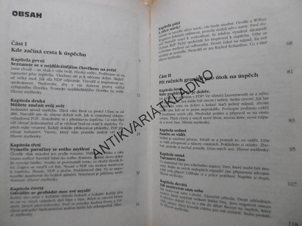 POZITIVNÍM MYŠLENÍM K ÚSPĚCHU, NAPOLEON HILL,