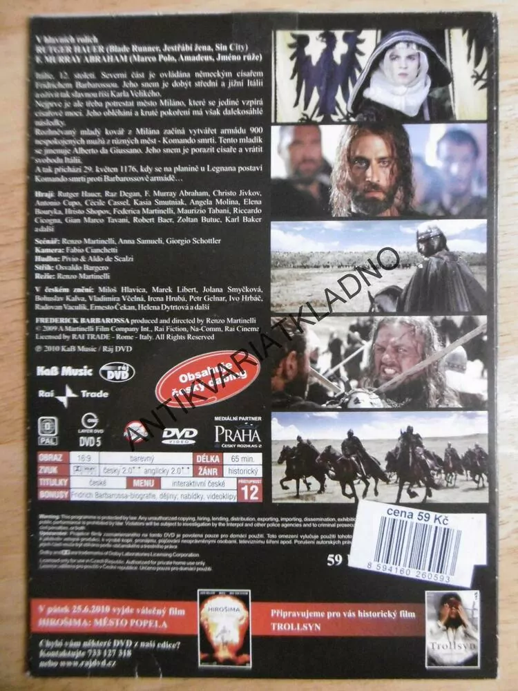 FRIDRICH BARBAROSSA, 1-2, DVD FILM