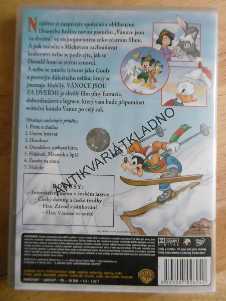 VÁNOCE ZA DVEŘMI, WALT DISNEY DVD FILM 