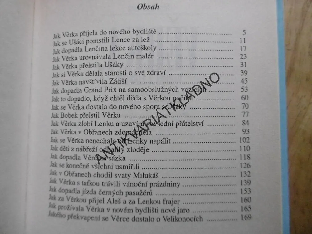 VĚRKA, DAREBA Z NÁBŘEŽÍ, VĚRA ŘEHÁČKOVÁ