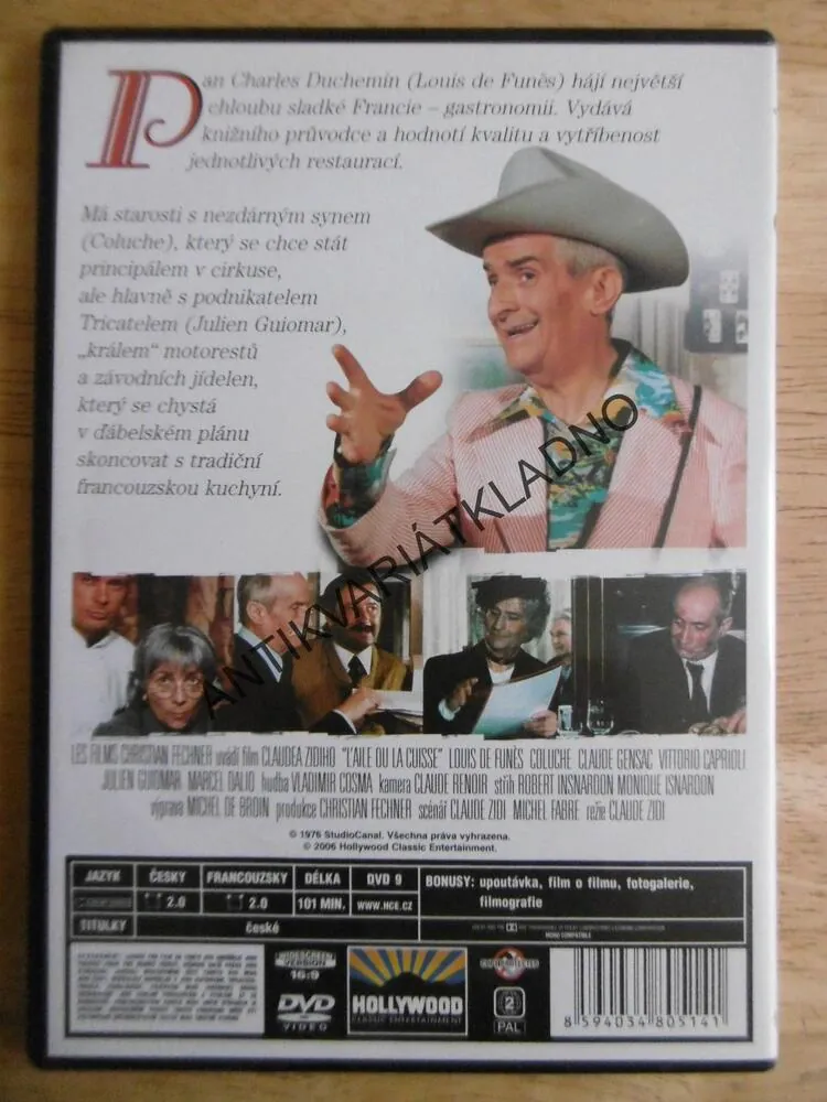 KŘIDÝLKO NEBO STEHÝNKO, DVD FILM 