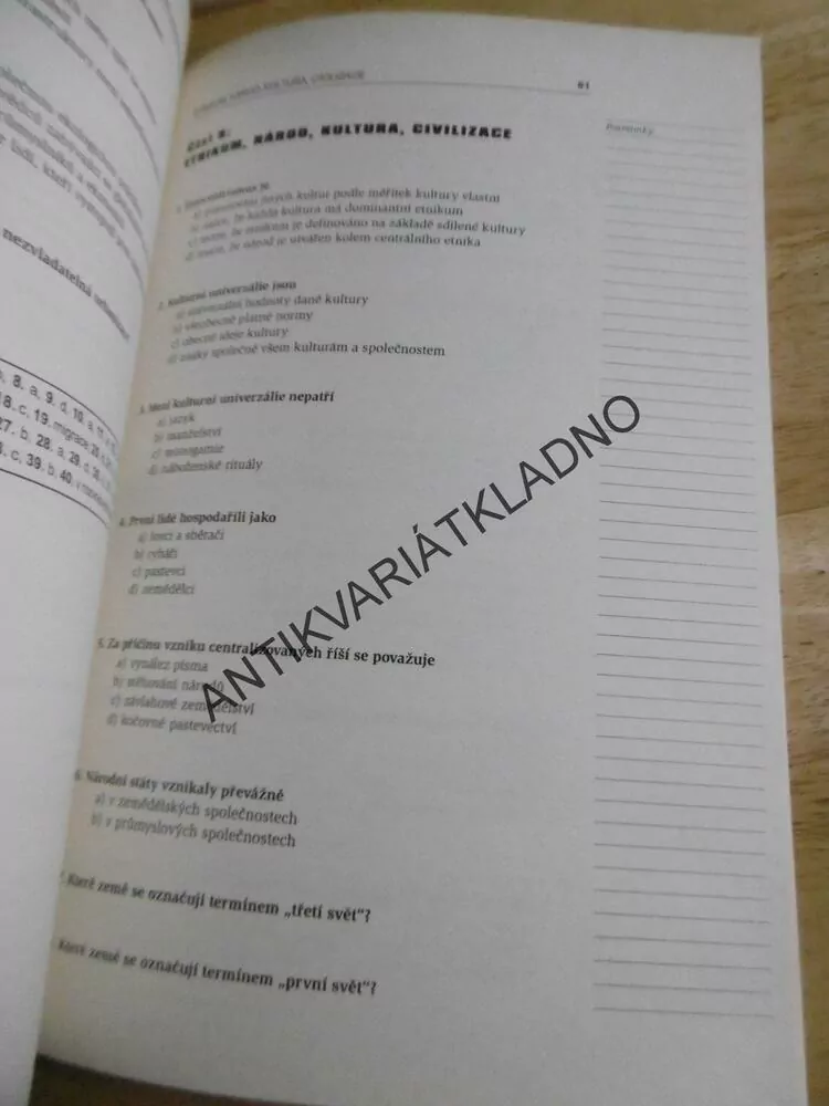 CHCI SE DOSTAT NA SOCIOLOGII!, OTÁZKY K PŘÍPRAVĚ NA PŘIJÍMACÍ ZKOUŠKY