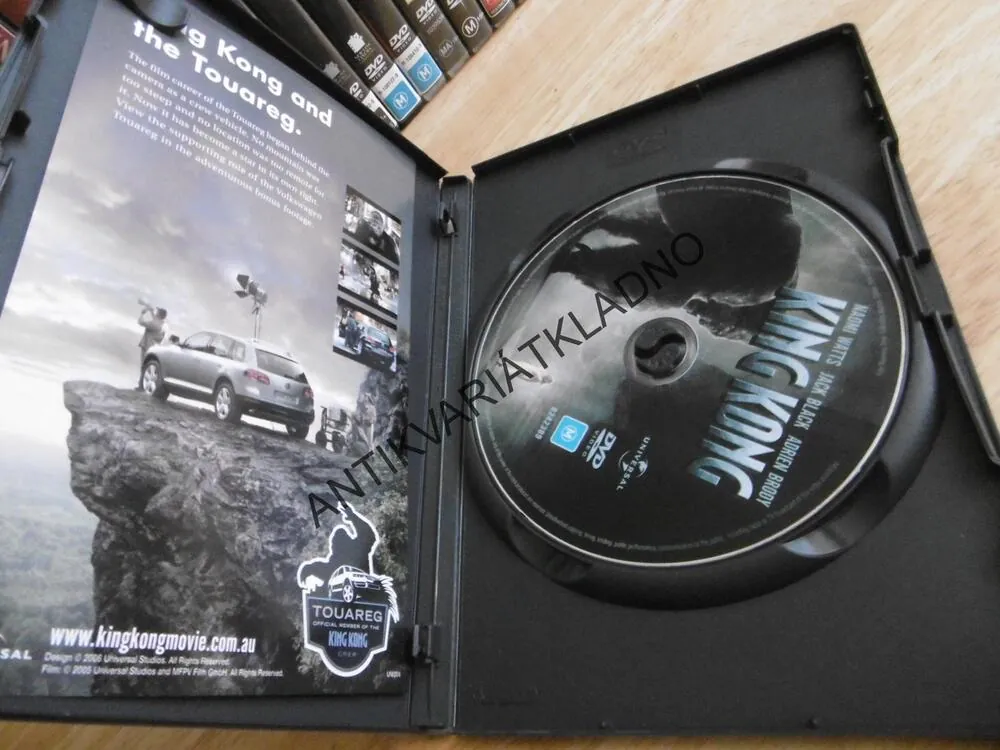 KING KONG, DVD FILM, BEZ DABINGU BEZ ČESKÝCH TITULKŮ
