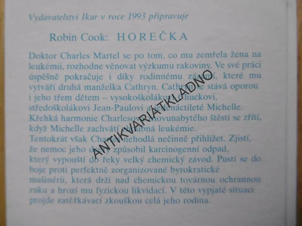 SLEPOTA, ROBIN COOK, **an